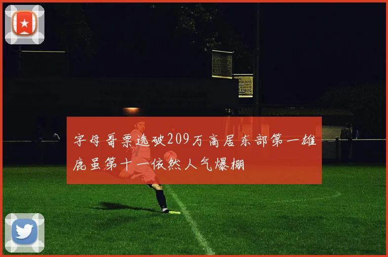 字母哥票选破209万高居东部第一雄鹿虽第十一依然人气爆棚